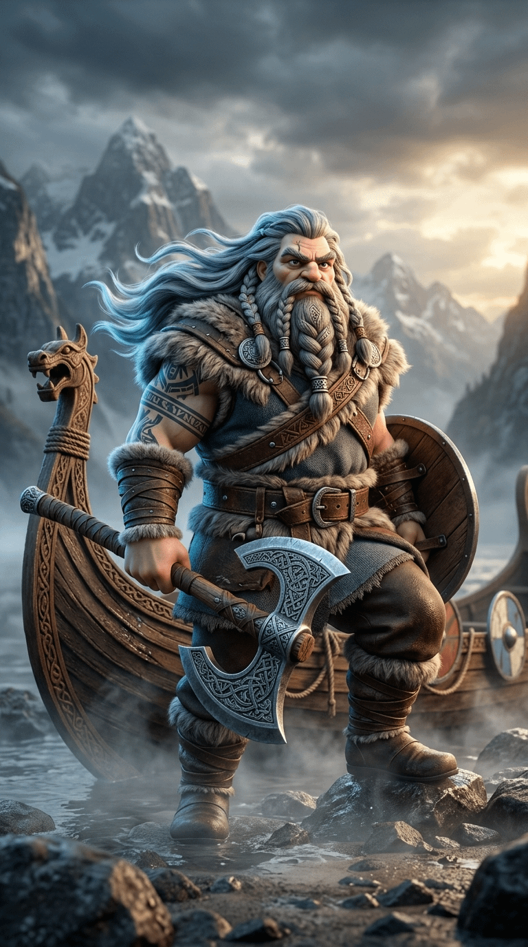 Cinematic Fantasy 3d Render Stylized Realism Exaggerated But