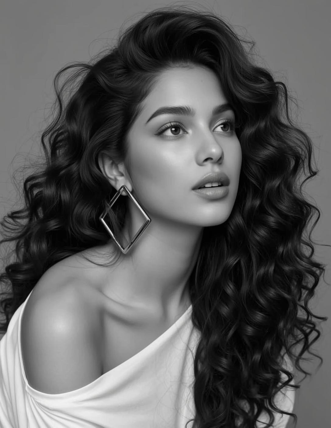 White Top Studio Portrait reference photo