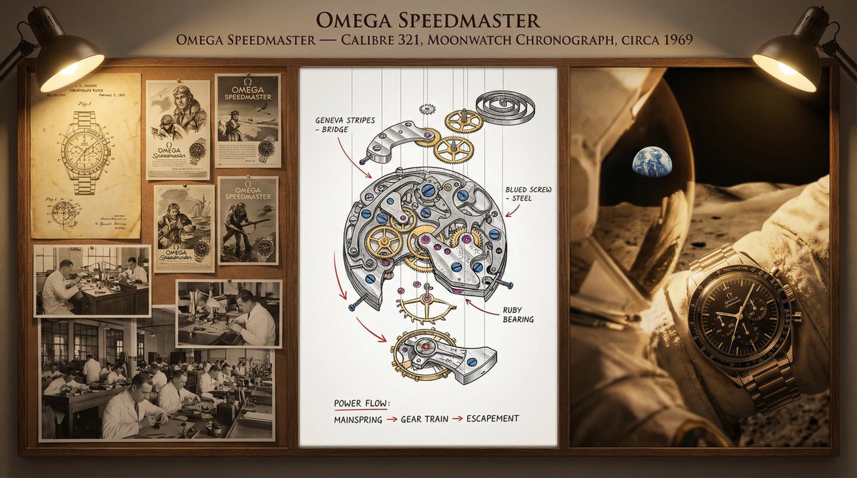 Watchmaker Documentation Board Sepia Chrome Portrait