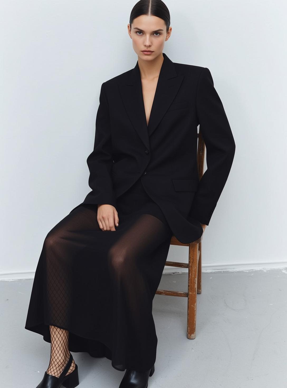Fashion Week Young Pulled Back Tight Bun reference photo