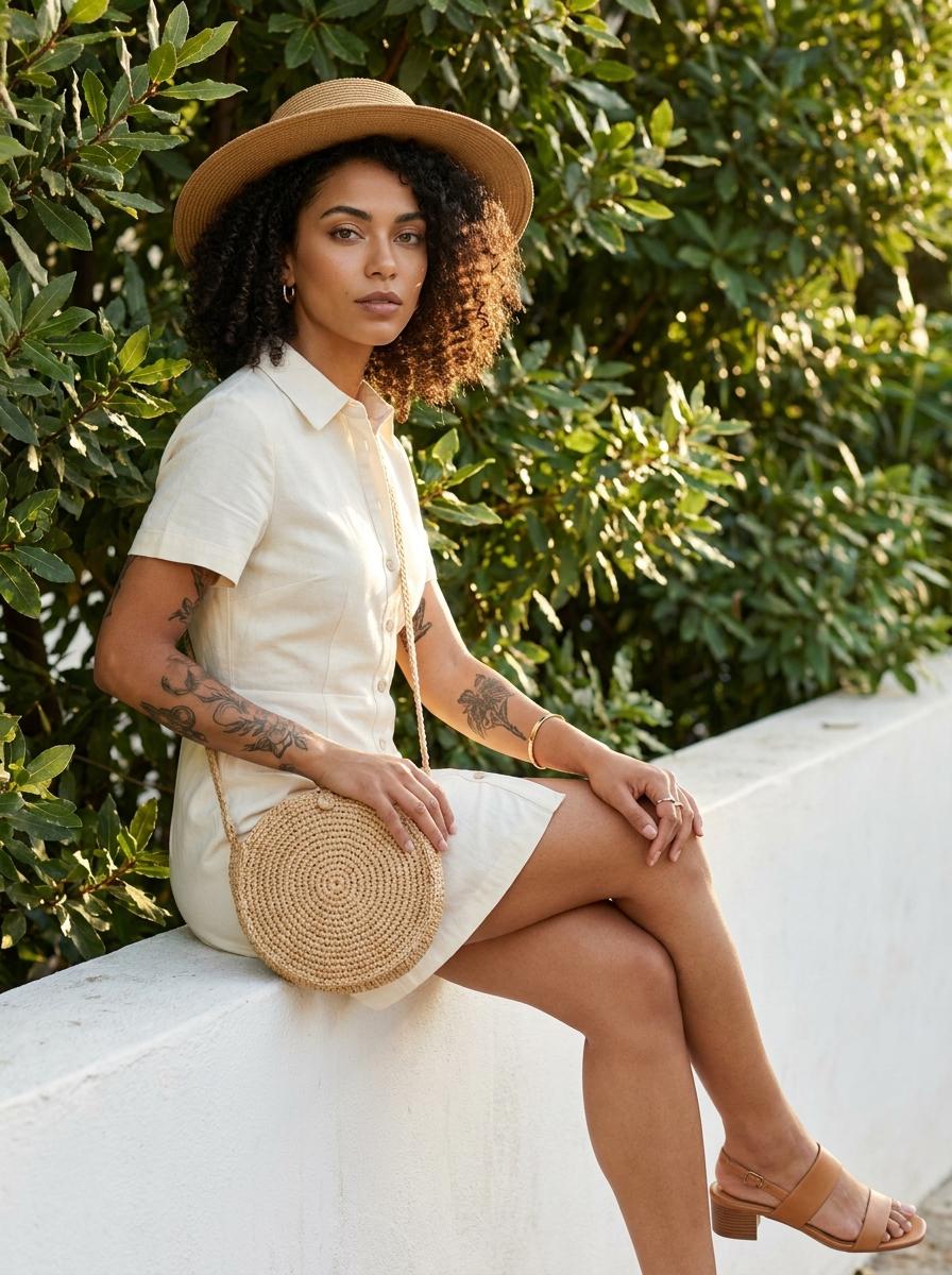 Mediterranean Garden Editorial Portrait Seated On Wall reference photo