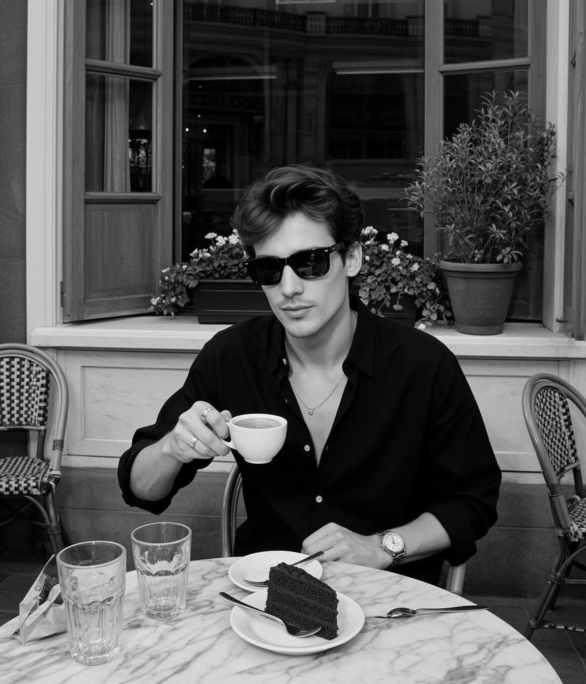 Young Dark Wavy Medium Length Fair Black reference photo