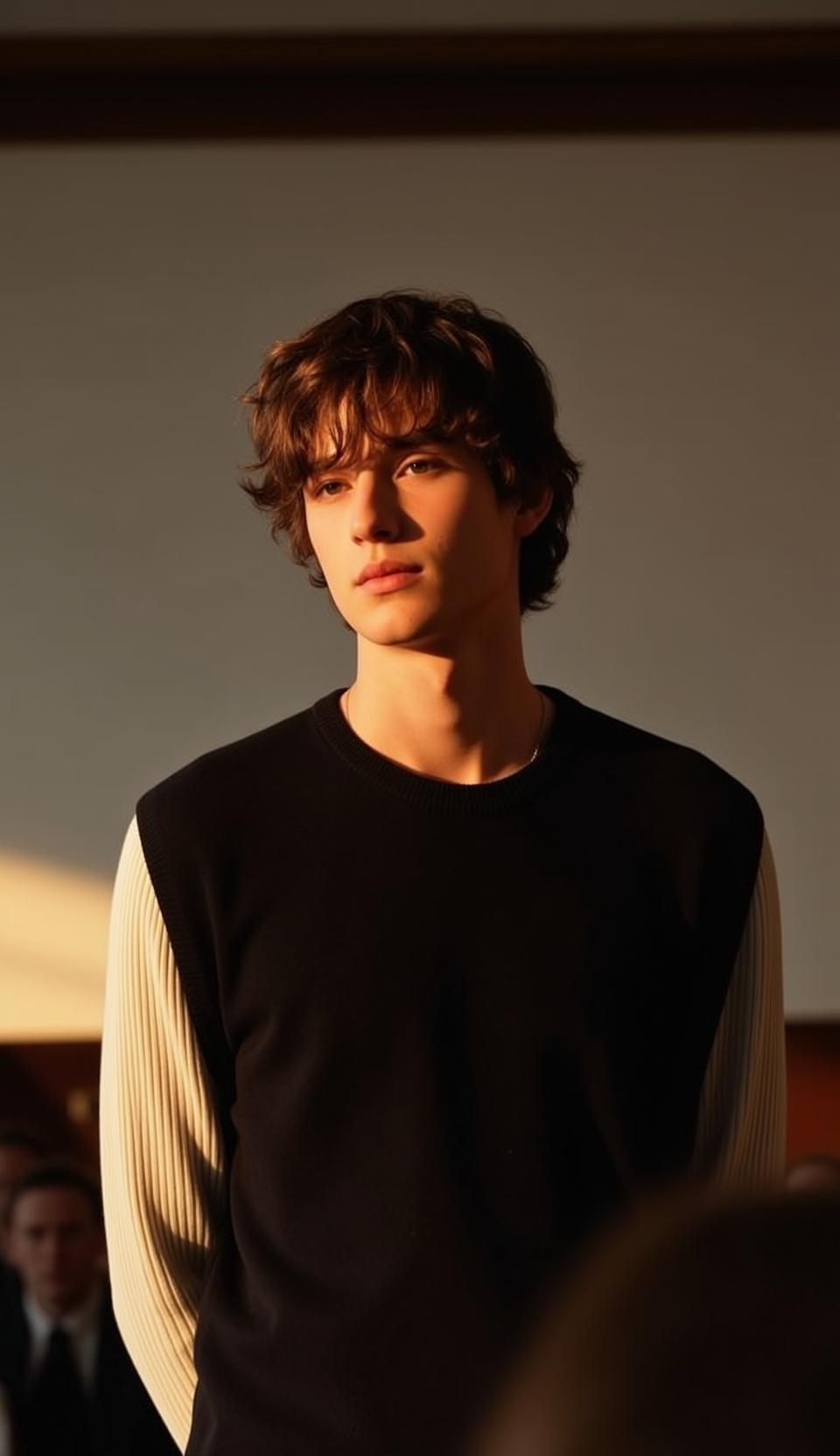 Young Medium Length Wavy Brown Fair Black reference photo