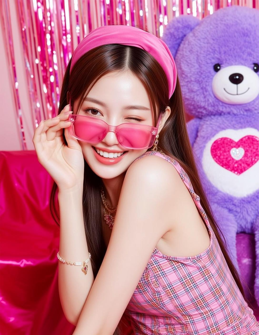 Pink Sunglasses Teddy Bear reference photo