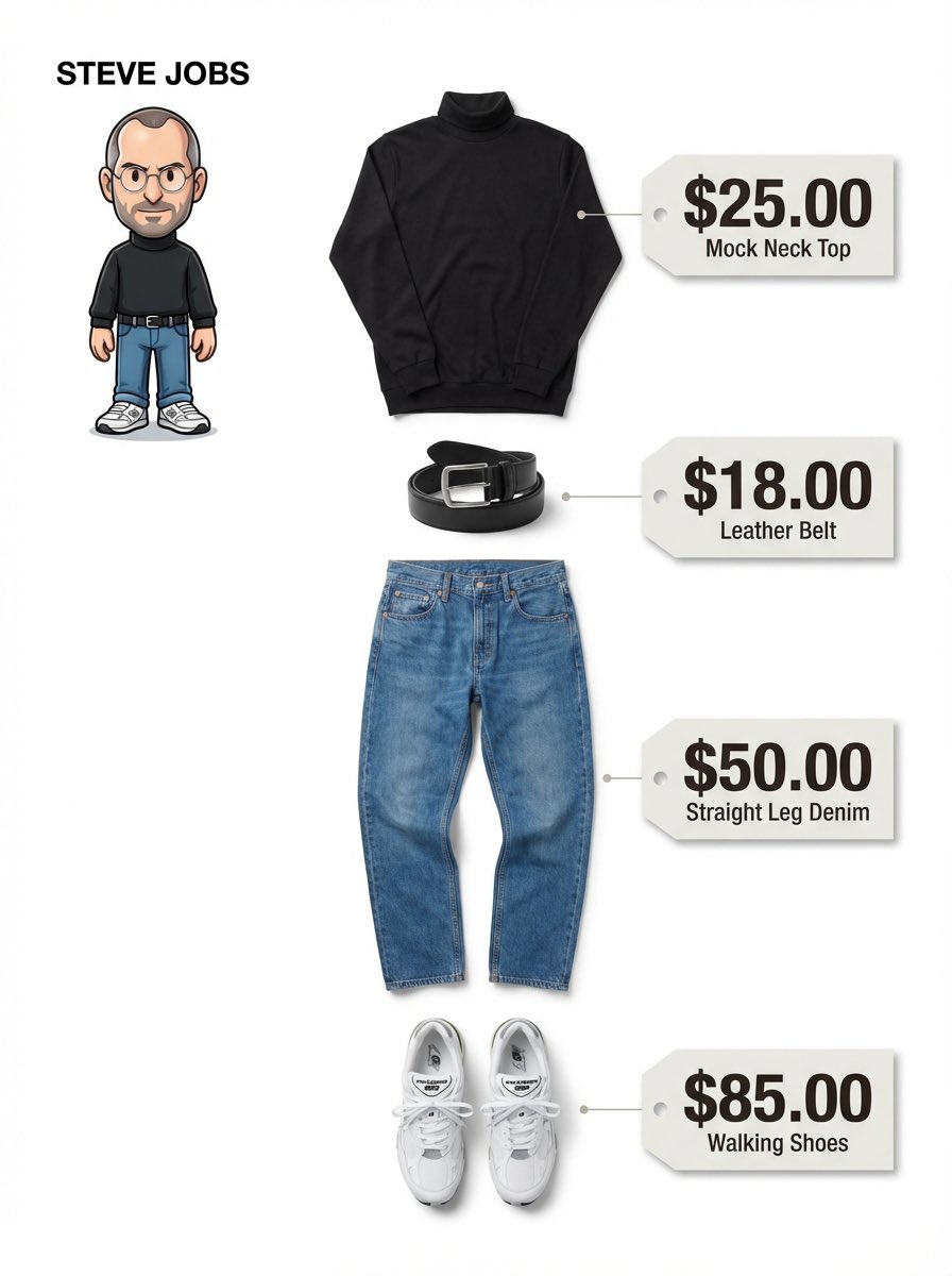 Realistic Fashion Outfit Breakdown Infographic
