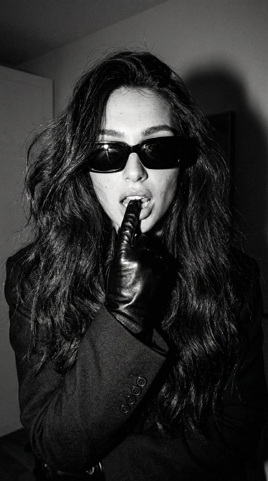 Paparazzi Black White High Contrast Portrait