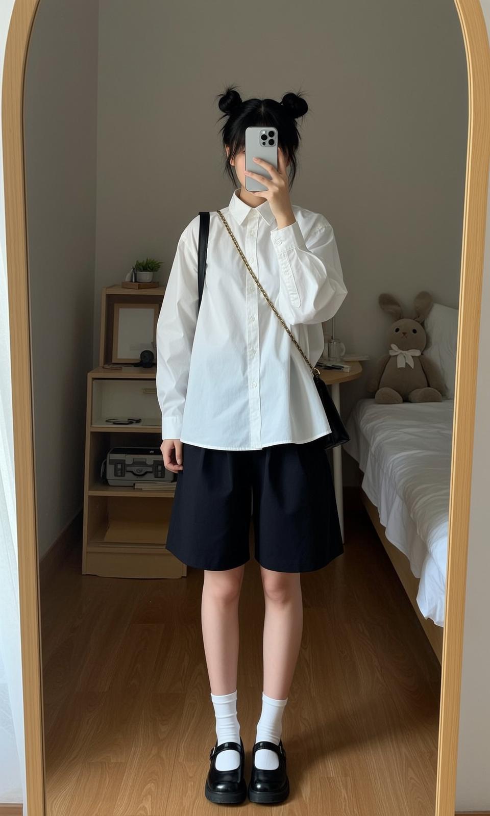 Casual Young Black Styled Two Buns Fair reference photo