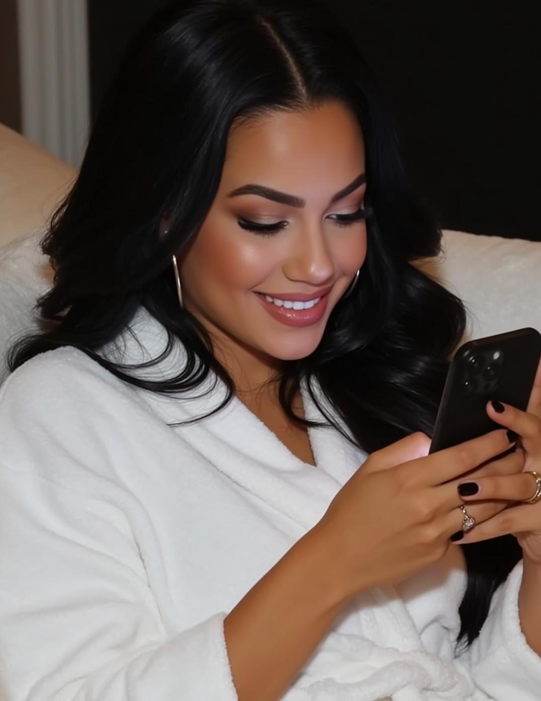 Phone Selfie Warm Smile reference photo