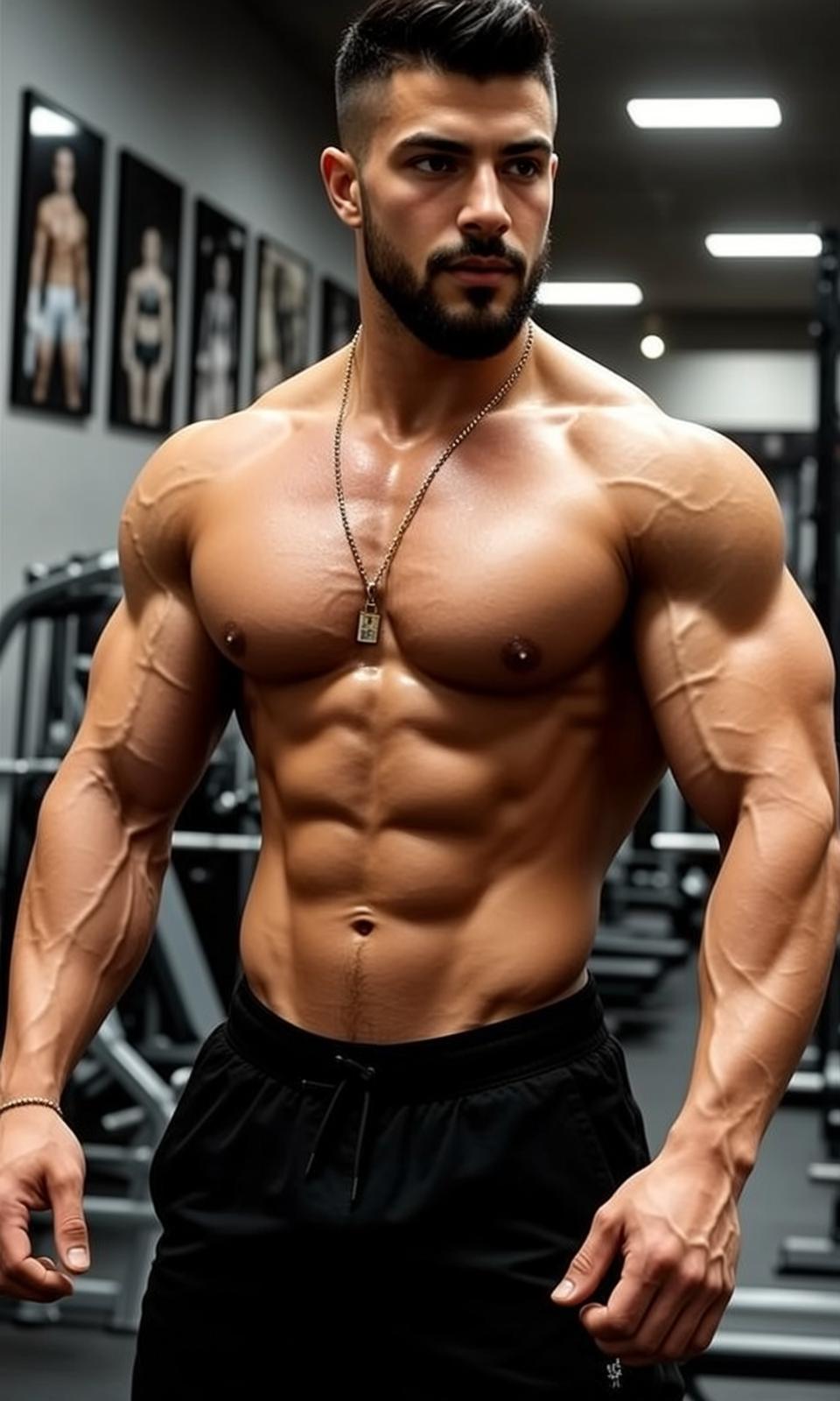Gym Shorts Fitness Portrait reference photo