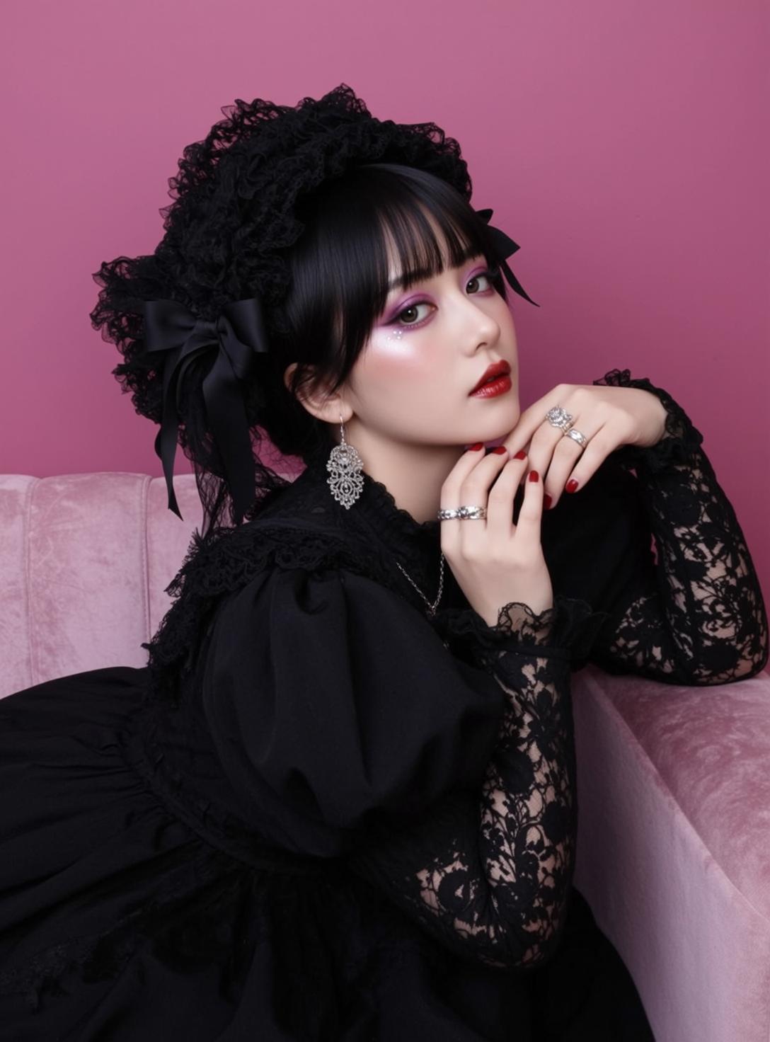 Lace Headband Recline reference photo