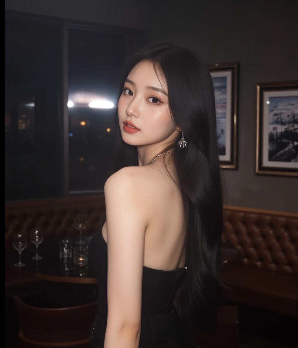 Over Shoulder Fashion Portrait reference photo
