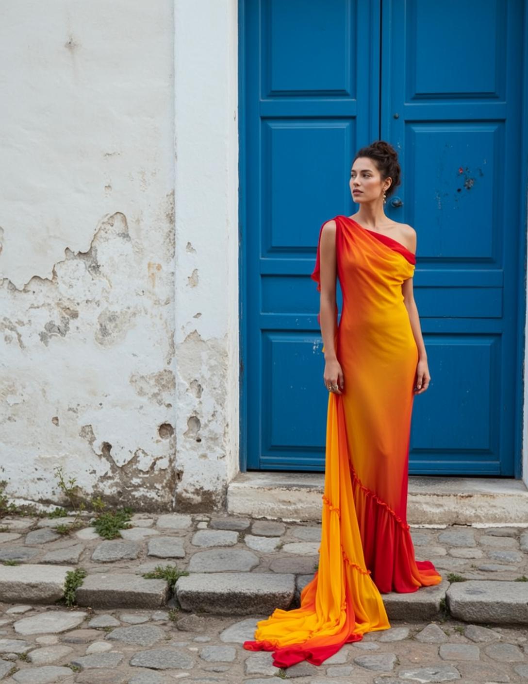 Ombre Dress Cobblestone Steps reference photo