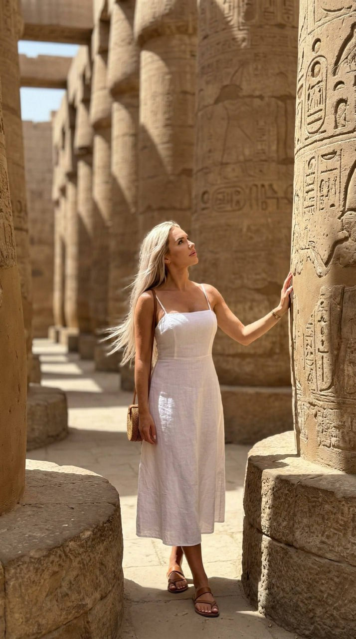 Karnak Temple Girl Iphone 15 Pro