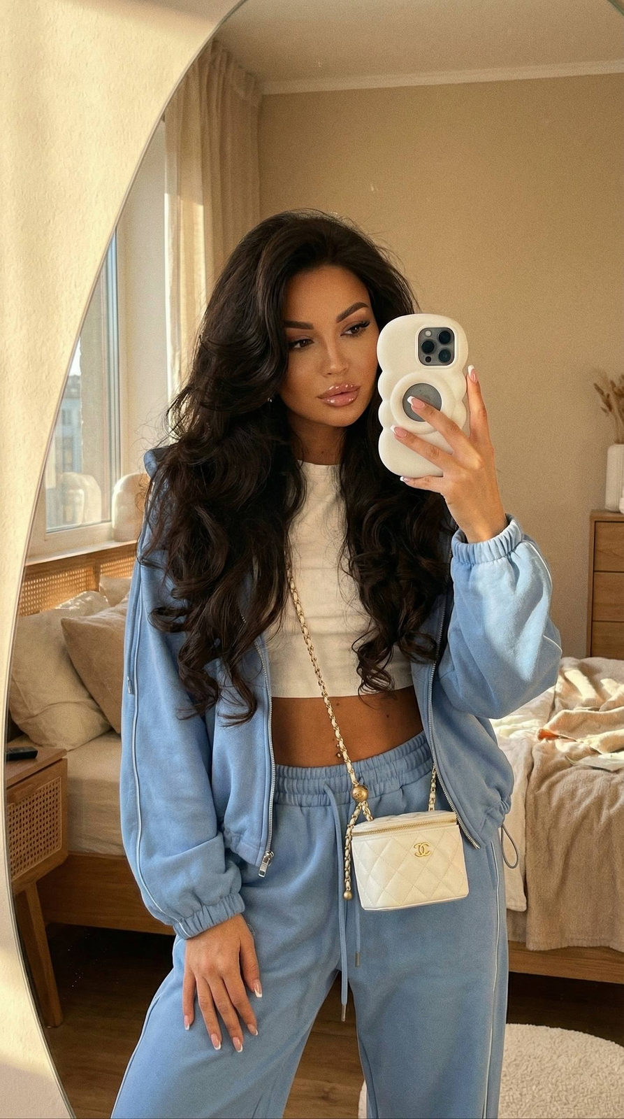 Realistic Girl Mirror Selfie Phone Case