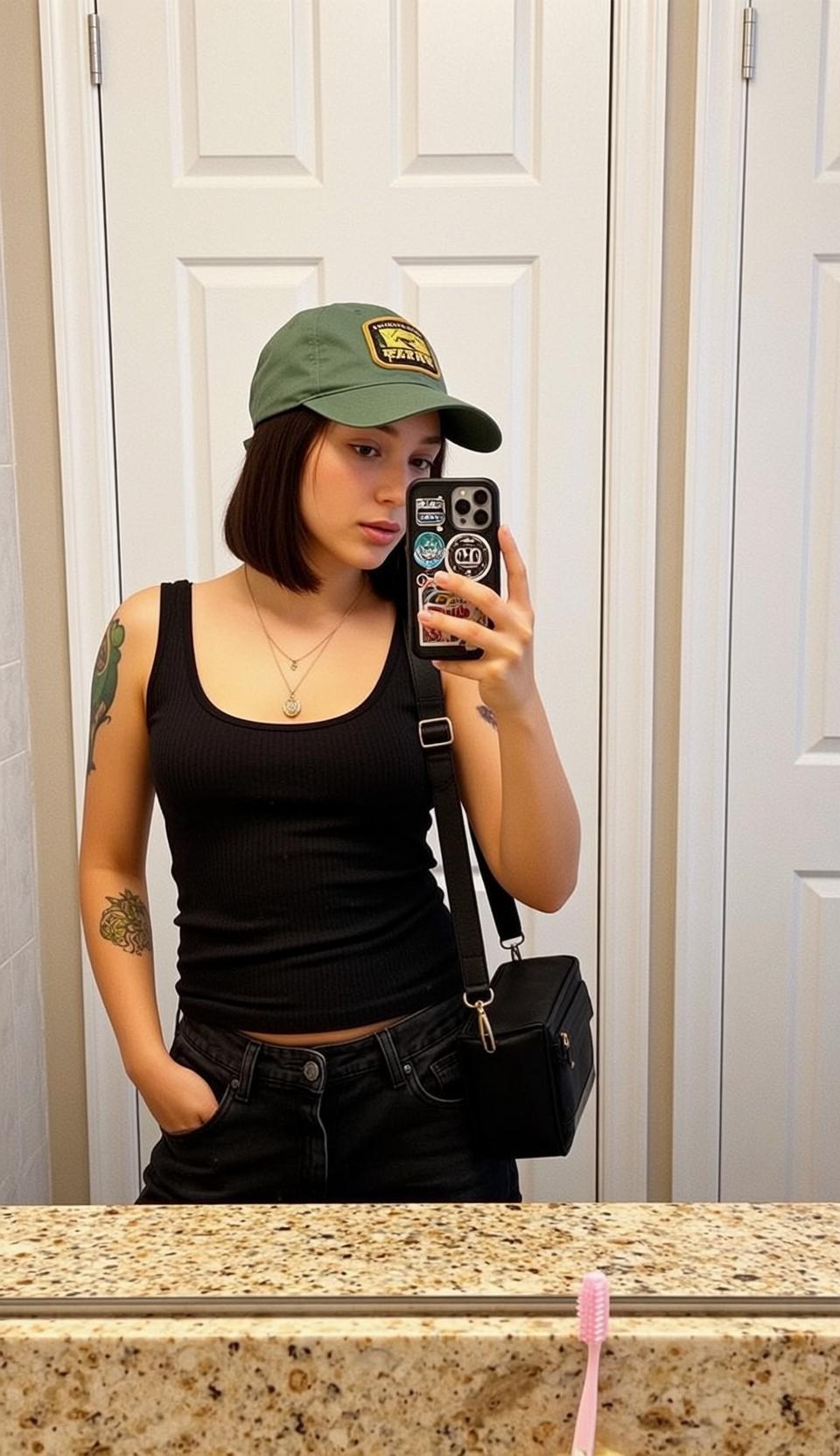 Casual Young Short Dark Brown Bob Fair reference photo