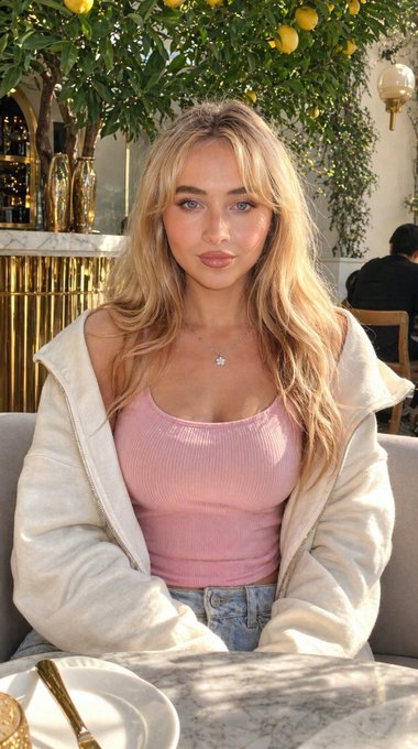 Pink Tank Denim Fleece Lemon Tree Restaurant