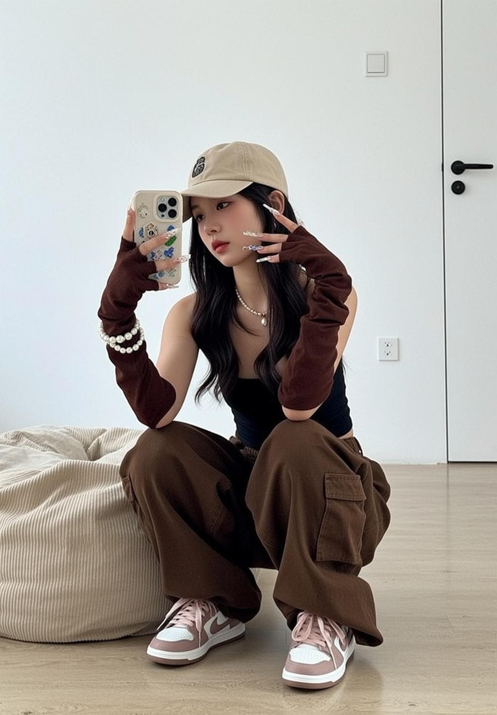 Black Tank Cargo Portrait reference photo