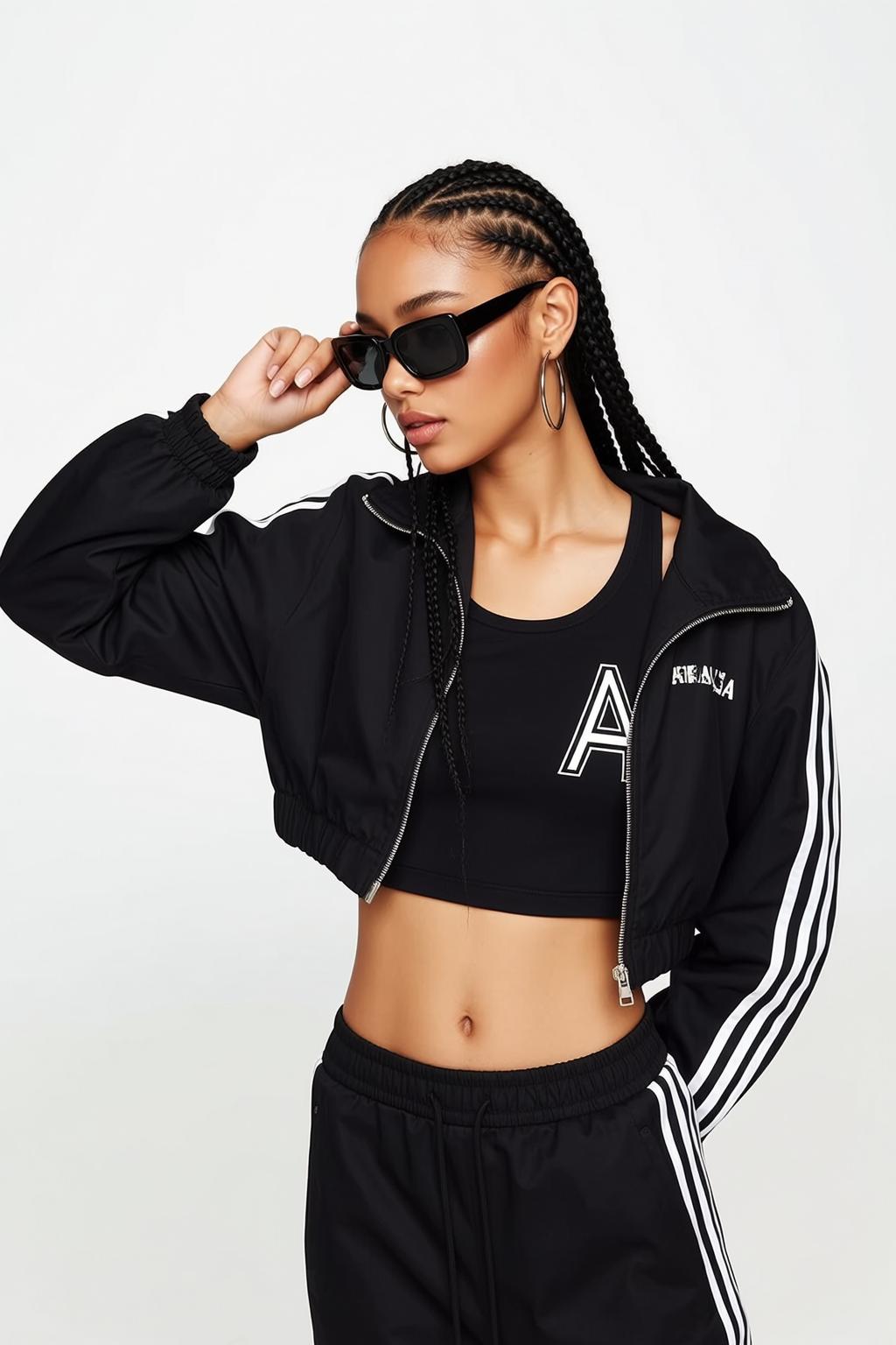 Creative Young Braided Pigtails Medium-toned Black Cropped reference photo