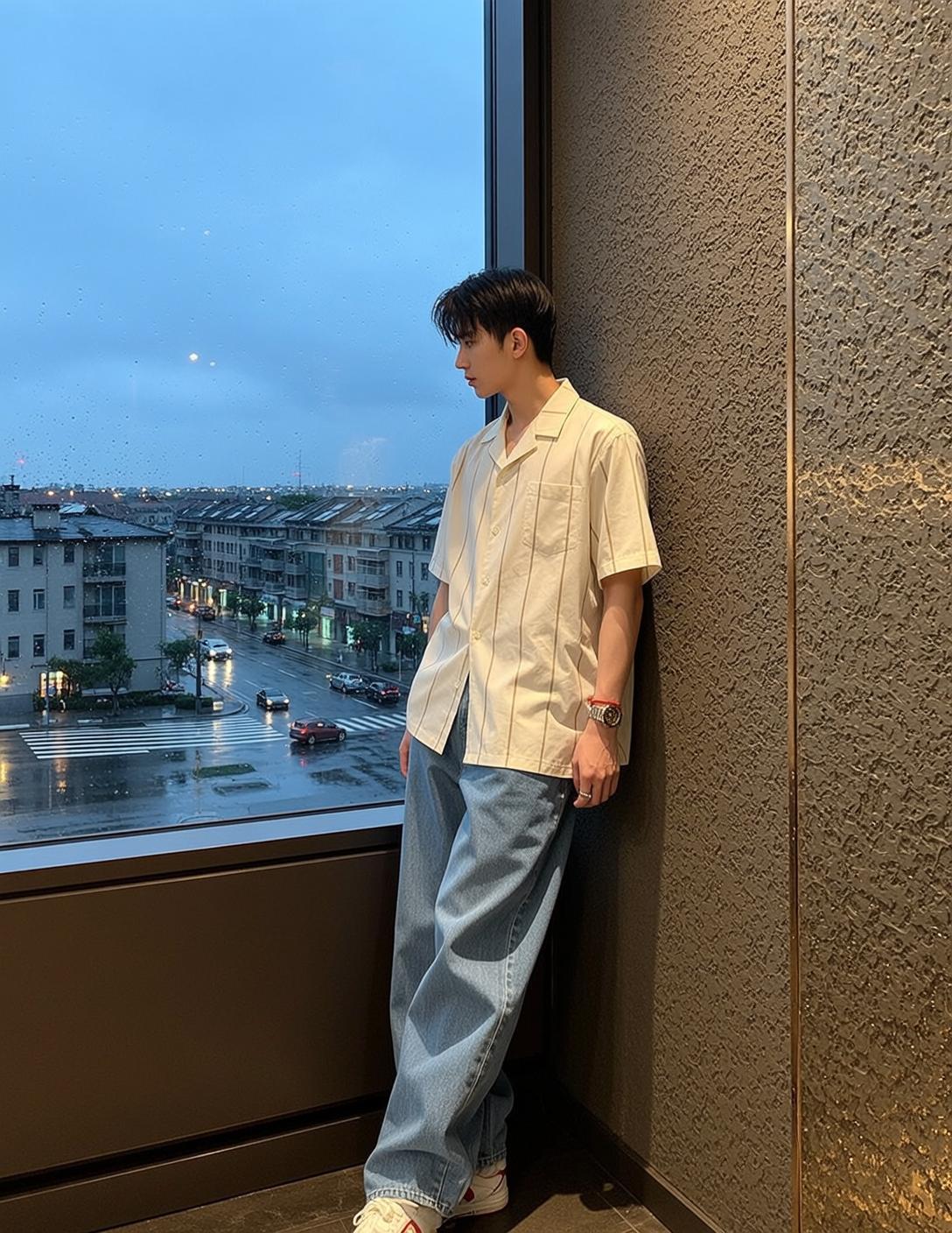 Rainy Window City Look reference photo