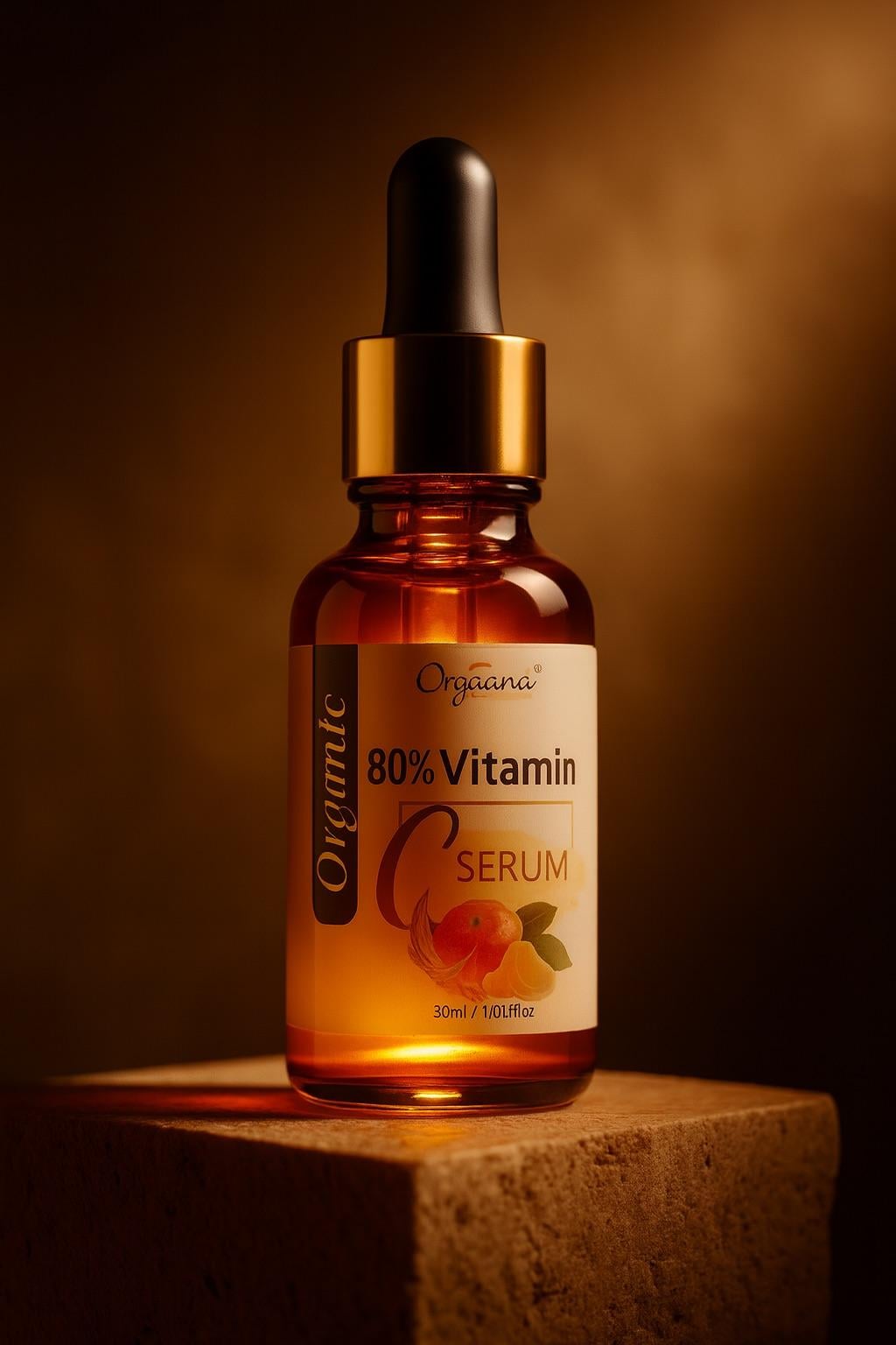 Glowing Orange Glass Product Low Angle Hero Shot