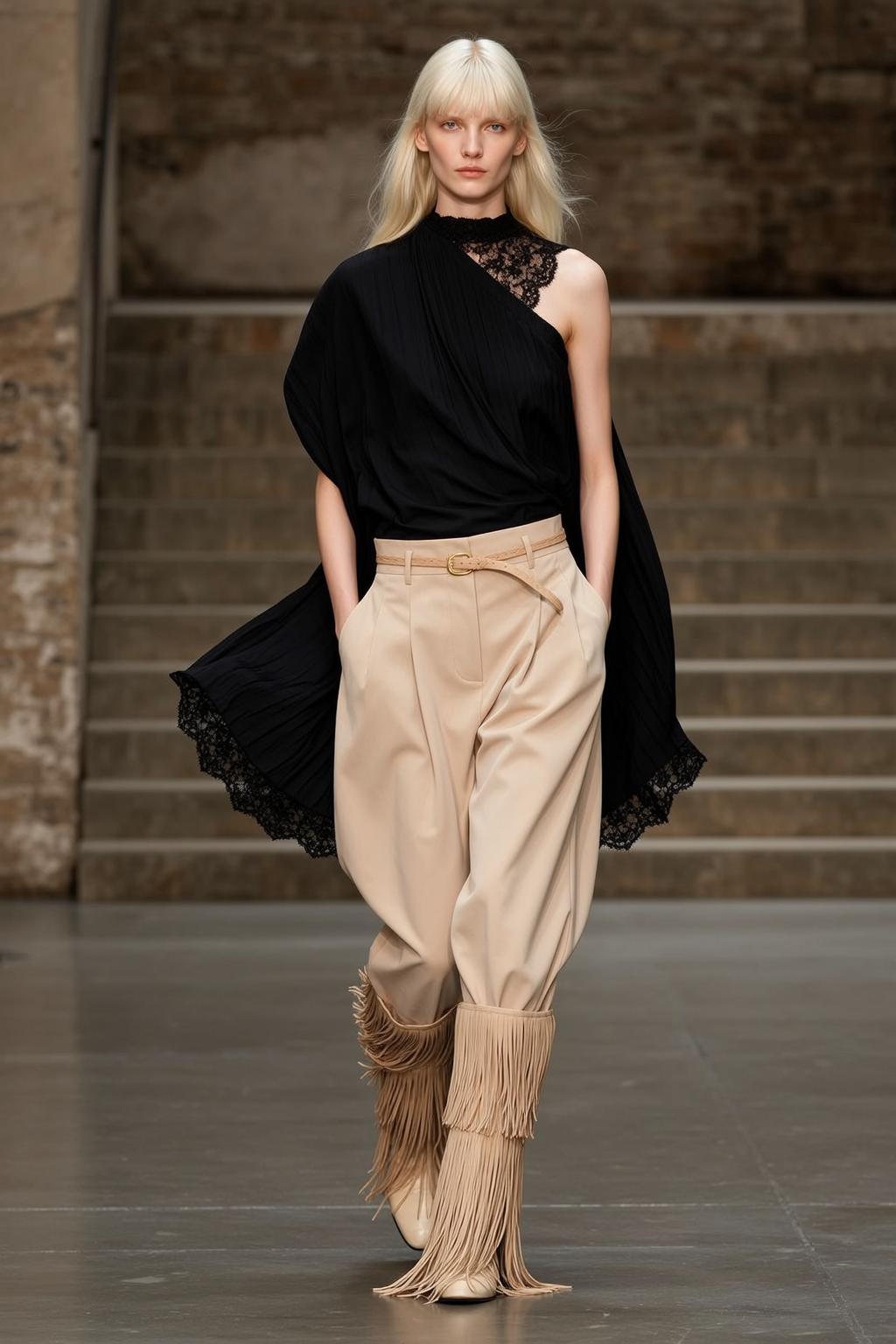 Fashion Week Young Long Straight Blonde Hair reference photo