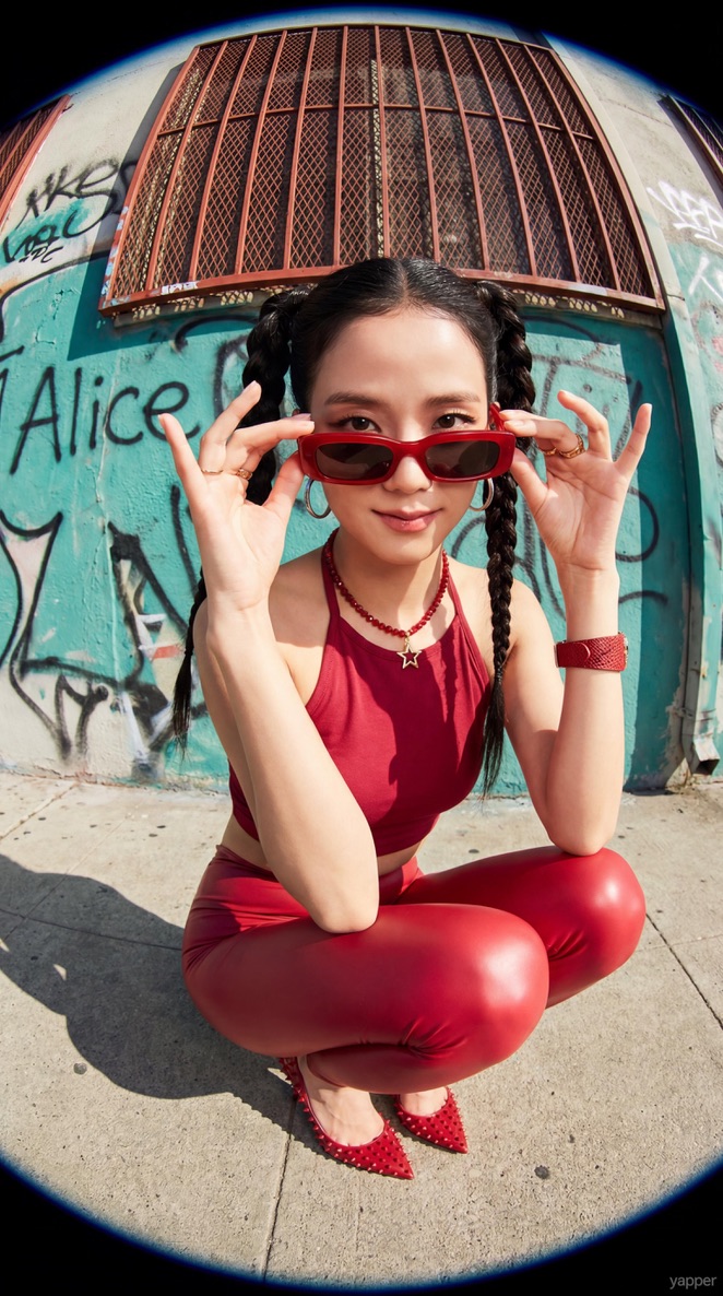 Ros Crouched Squat Low Angle Fisheye Sunglasses