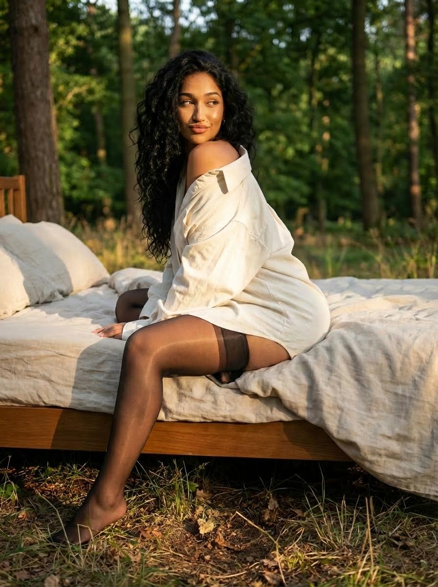 Sunlit Forest Bed Golden Hour reference photo