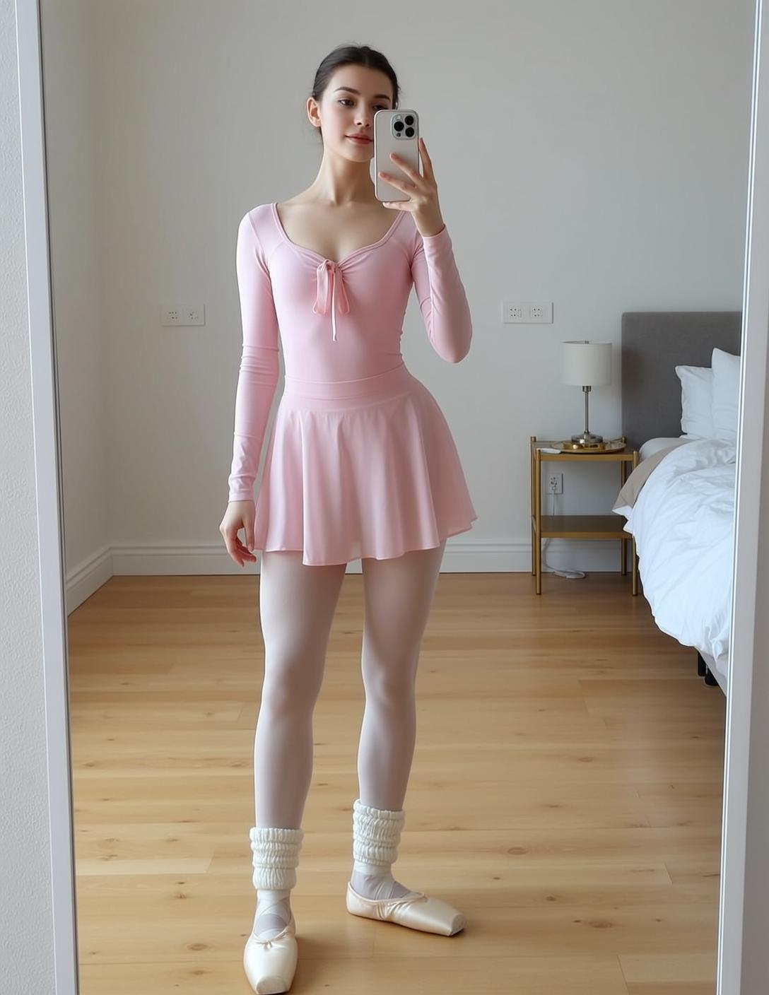 Pink Ballet Bedroom Selfie