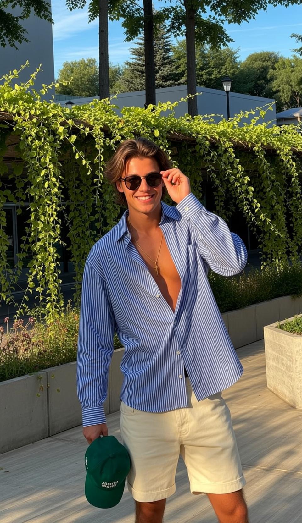 Young Medium Length Wavy Light Brown Tanned reference photo