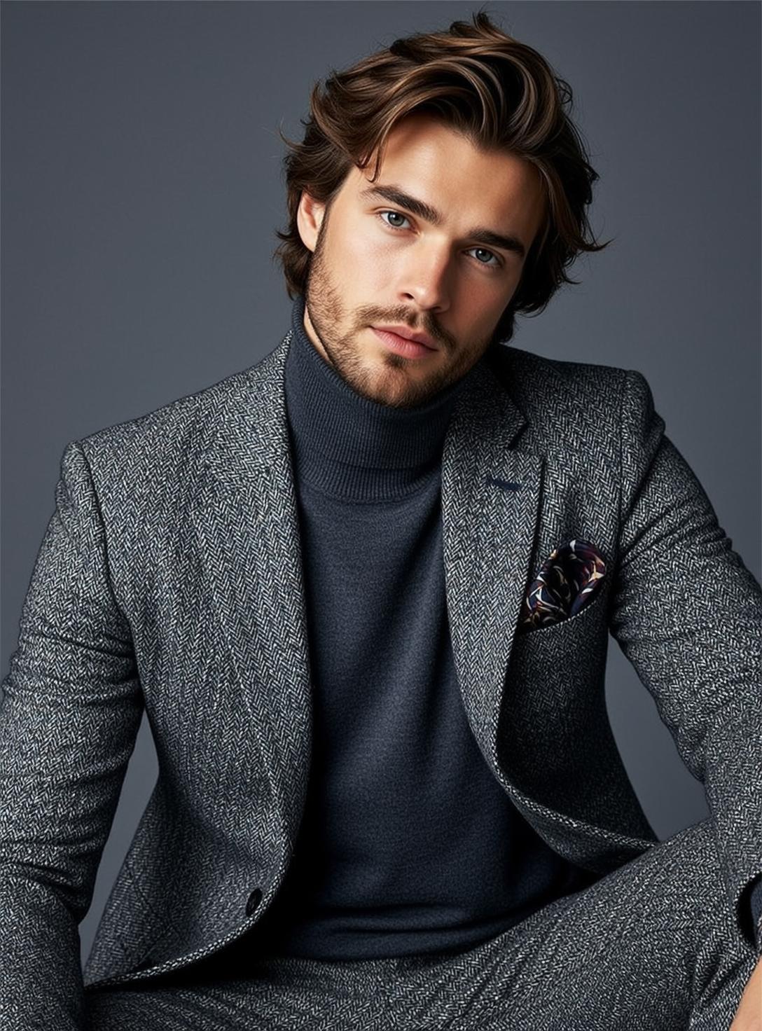 Young Medium Length Wavy Brown Highlights Fair reference photo