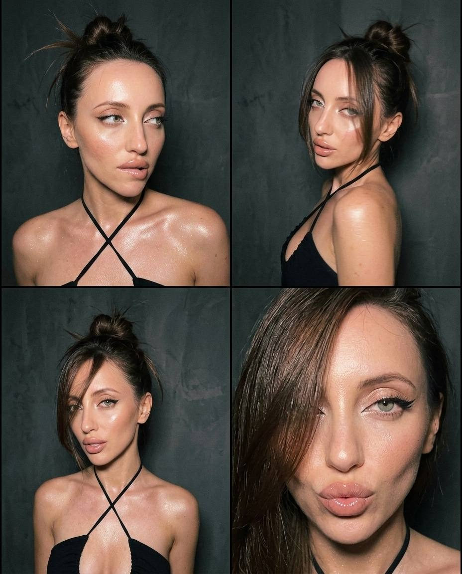 Y2k Realistic Skin Close Up Collage