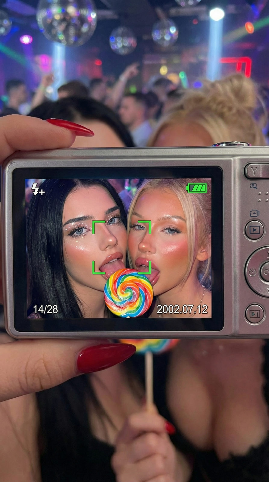Rainbow Lollipop Camera Screen