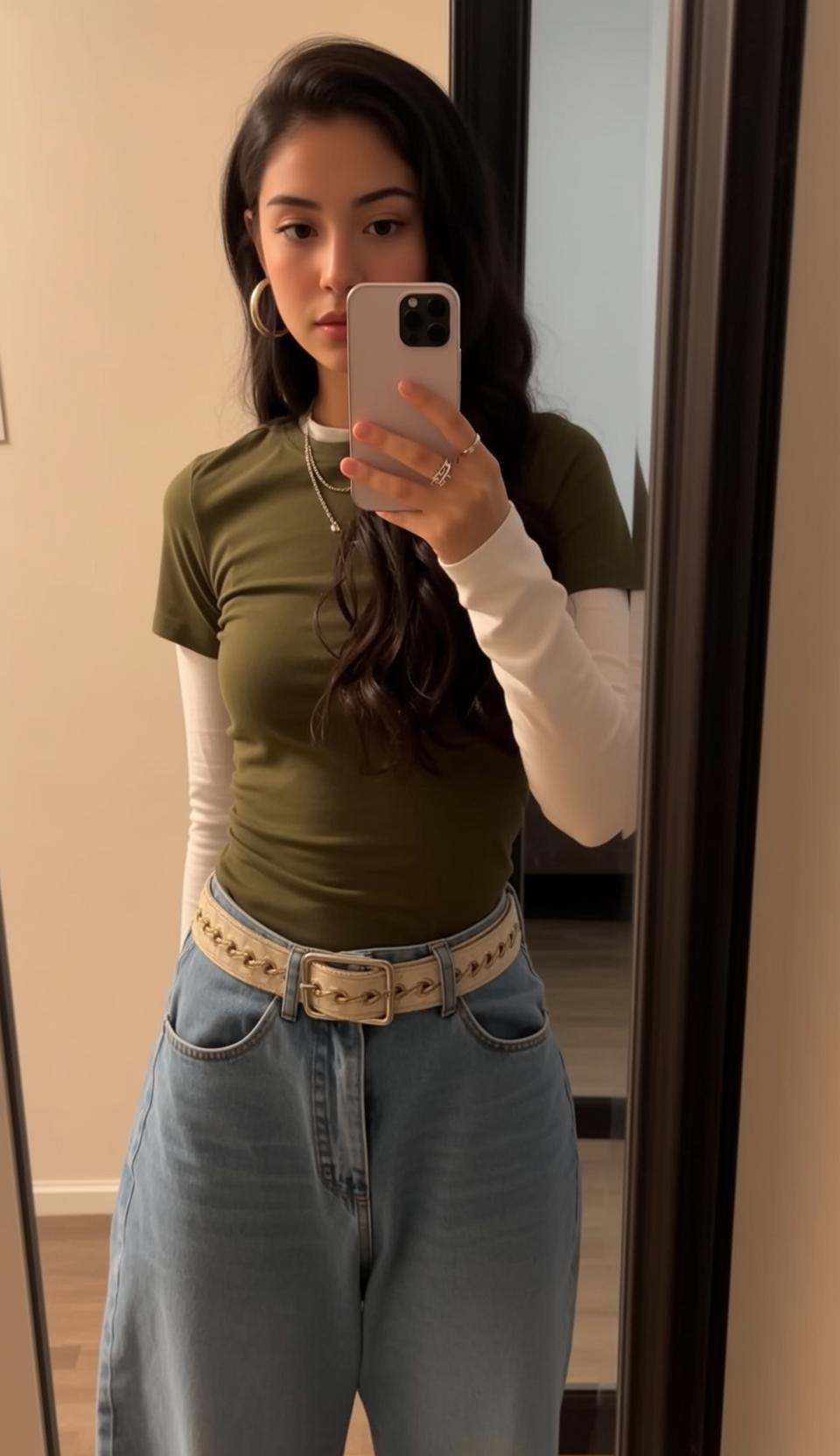 Casual Young Long Dark Wavy Fair Olive reference photo