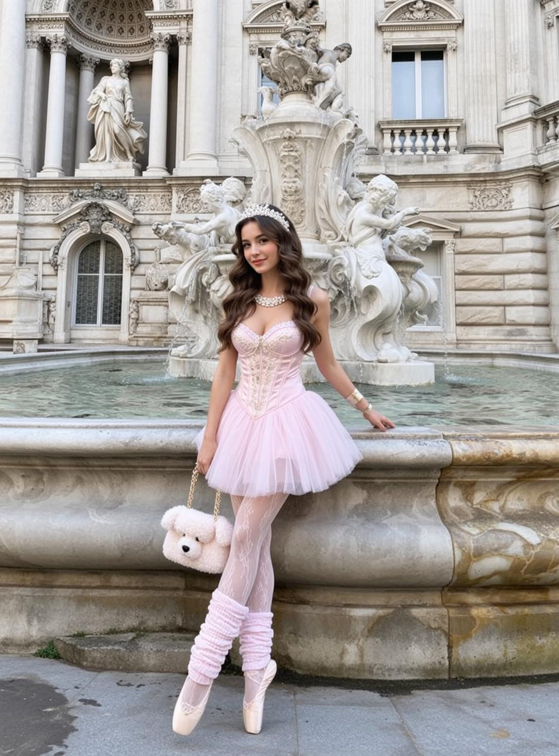 Pink Tutu Fountain Look reference photo