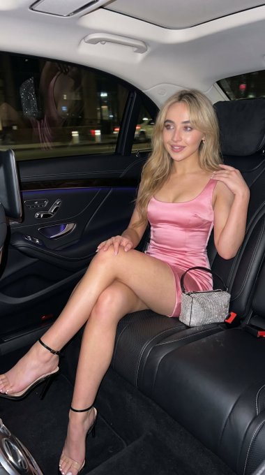 Luxury Car Interior Night Elegant Pose Soft Lighting