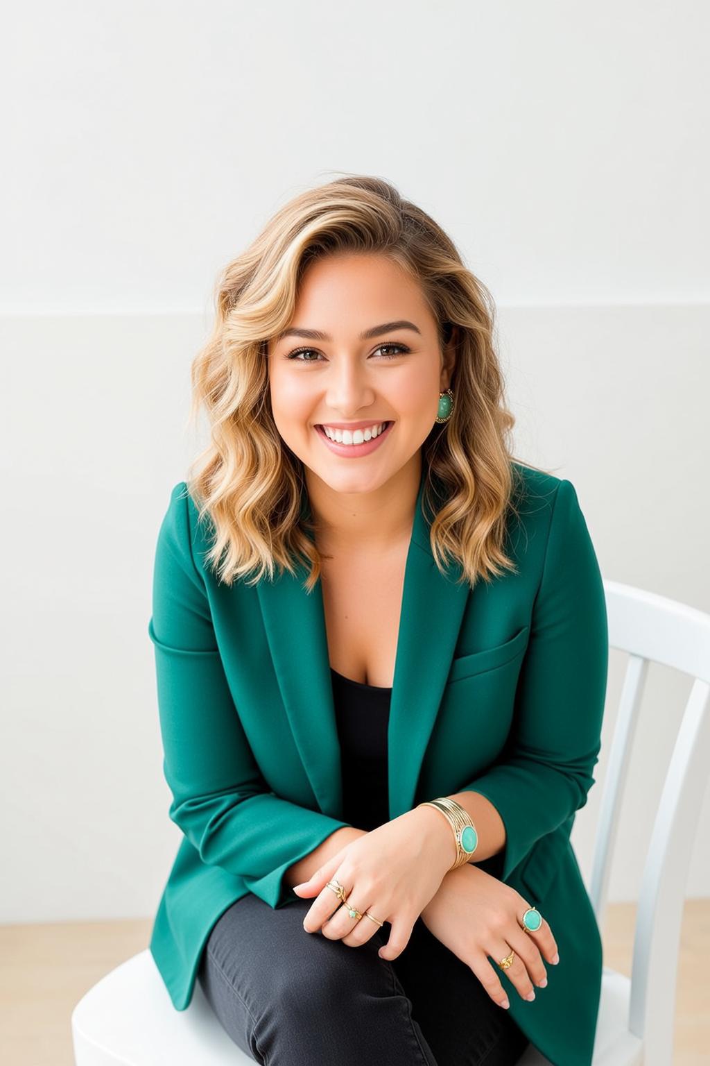 Luxury Young Wavy Blonde Hair Light Skin reference photo