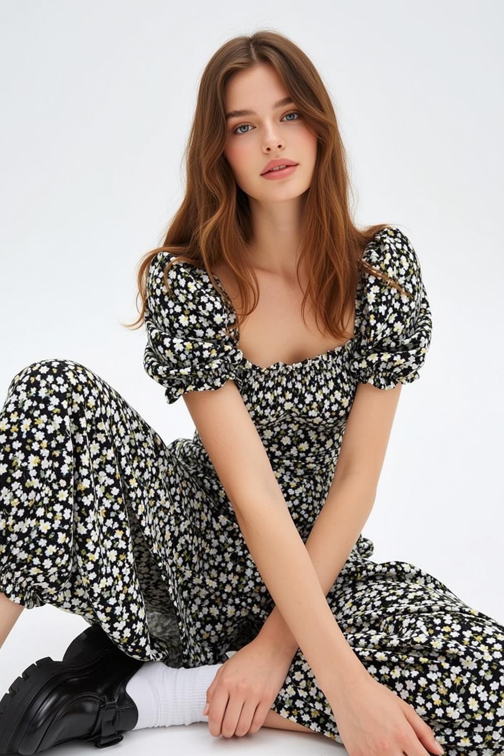 Black Floral Studio Set reference photo