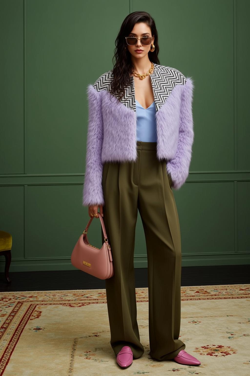 Fashion Week Long Dark Wavy Fair Light reference photo
