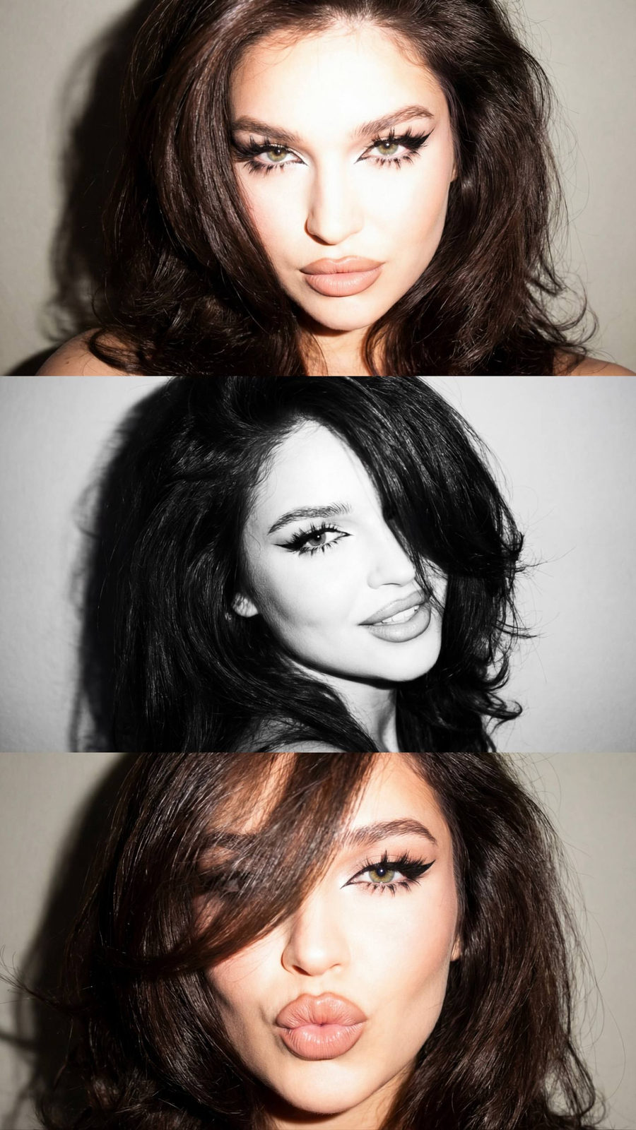 Y2k Flash Portrait Collage