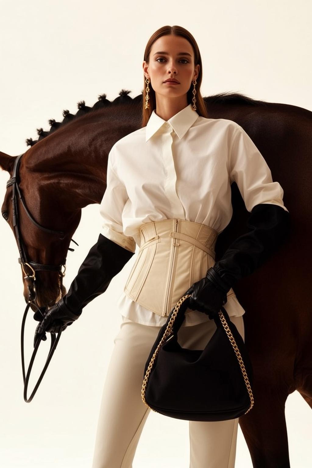 Horse And Leather Portrait reference photo