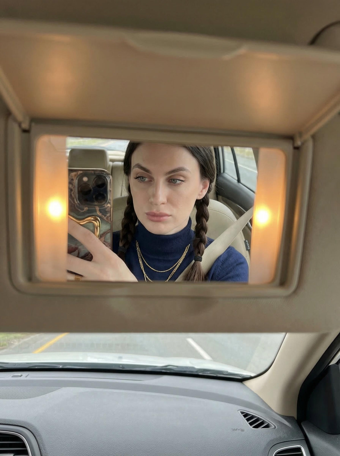 Realistic Car Selfie Natural Light