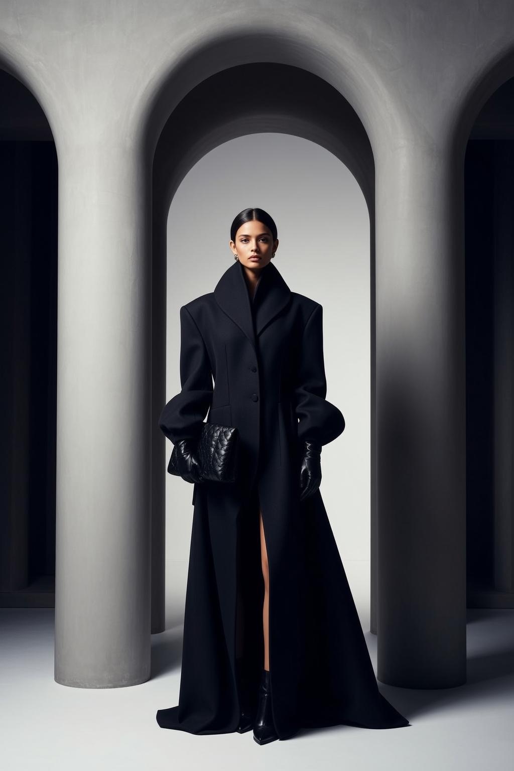 Fashion Week Dark Pulled Back Fair Black reference photo