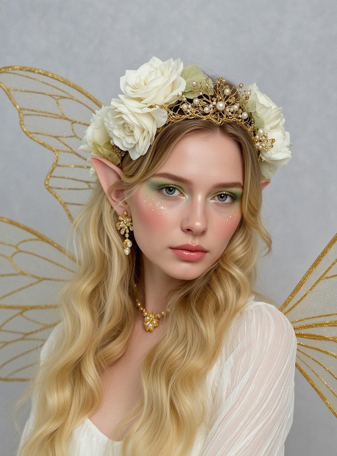 White Sheer Dress Fairy Wings reference photo