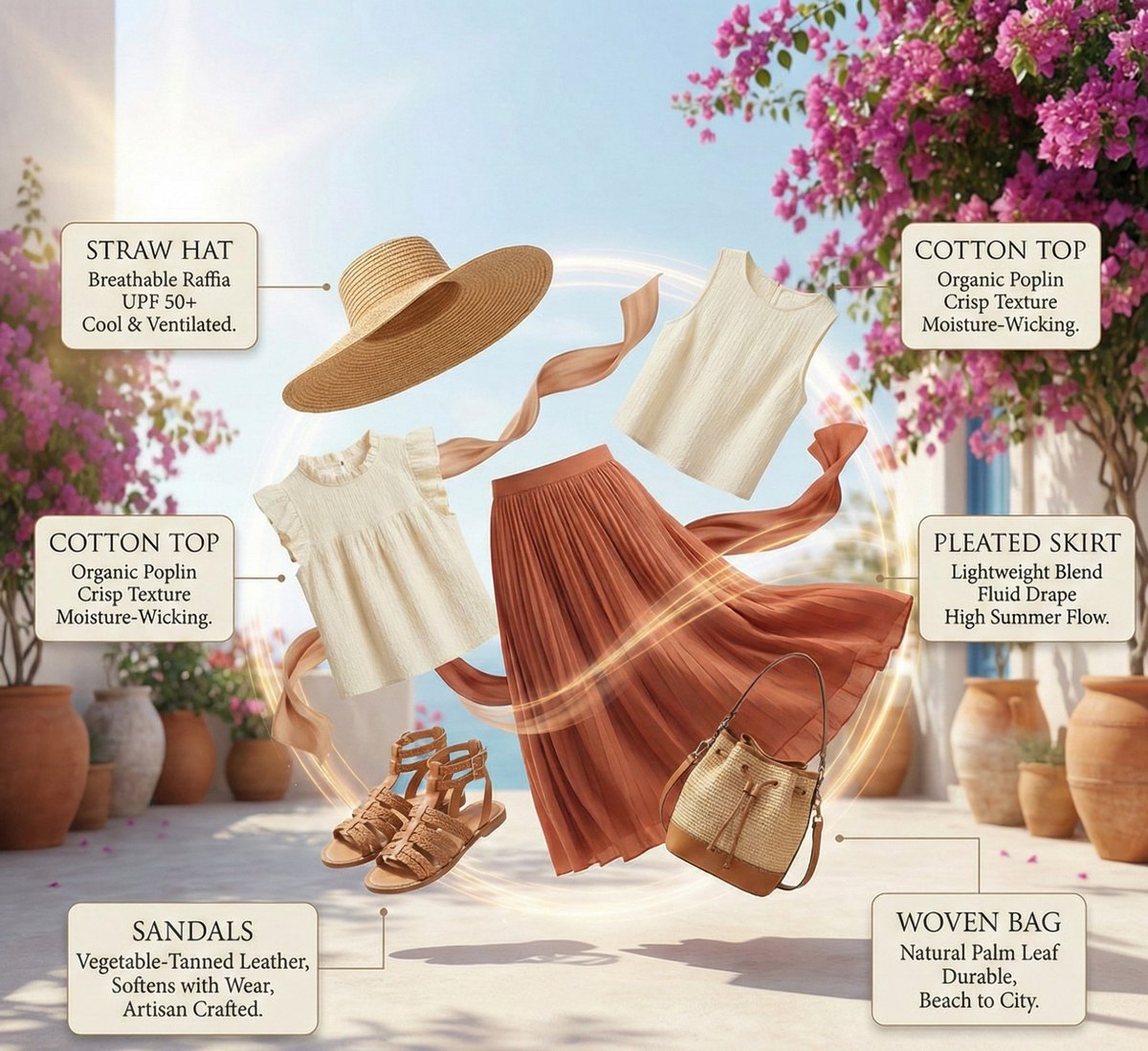 Summer Outfit Infographic Realistic