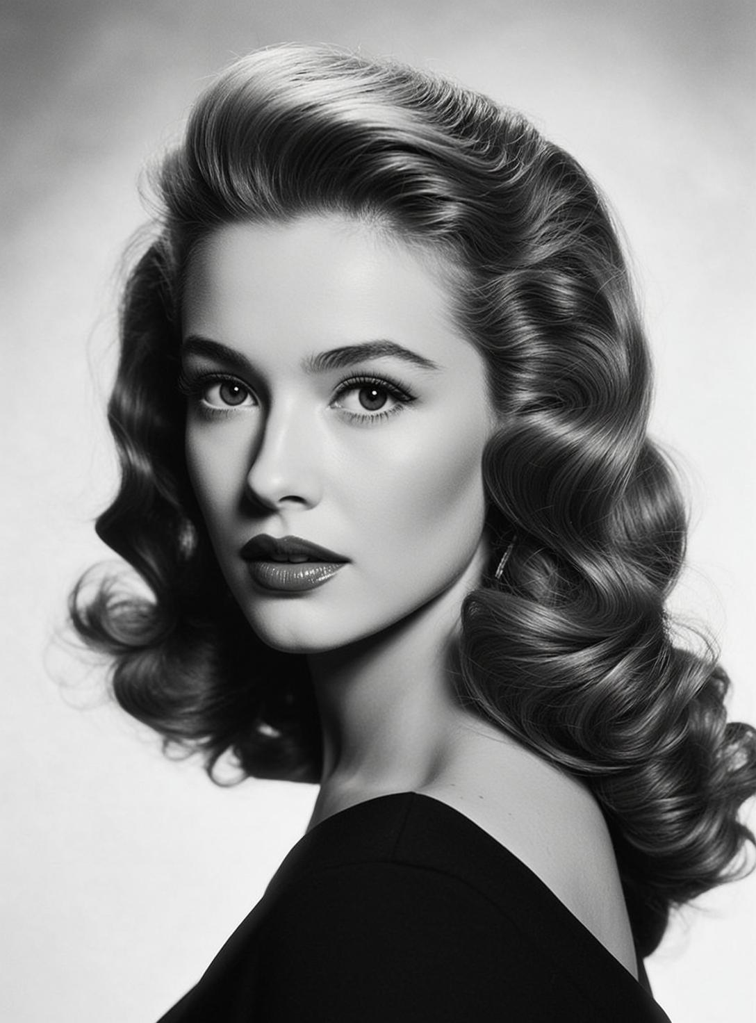 Black Off Shoulder Top Hollywood Updo reference photo