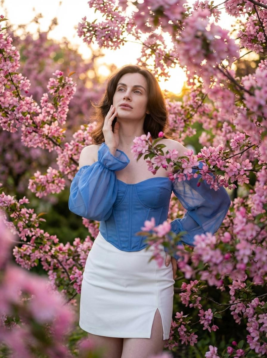 Among Pink Flowers Gentle Touch Cheek