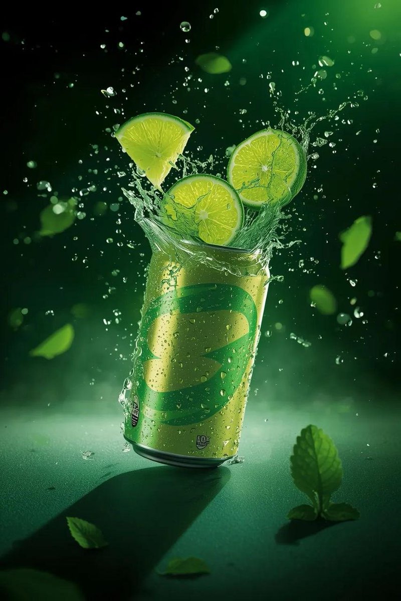 Exploding Lime Soda Can Realistic