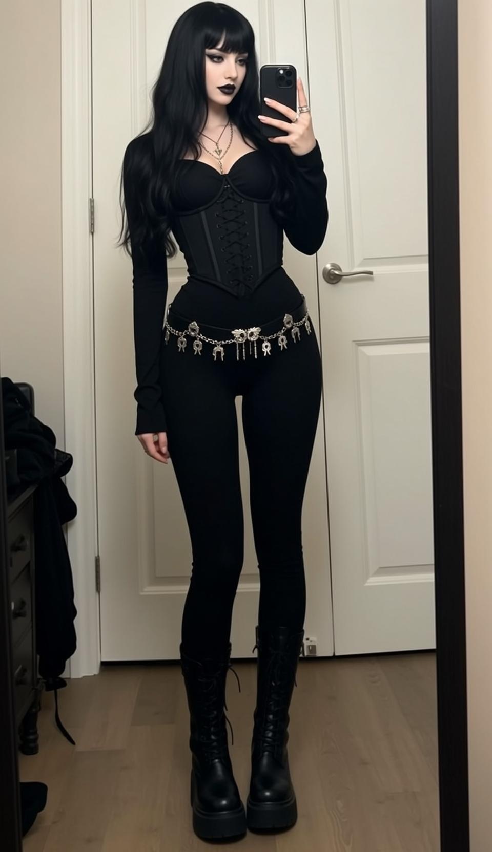 Platform Boots Corset reference photo