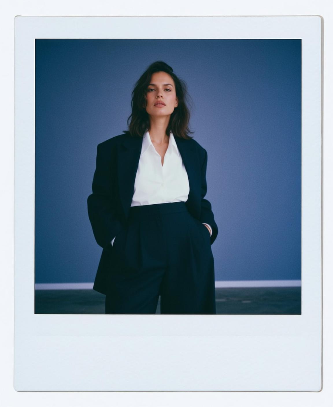 Blazer Trousers Studio Pose