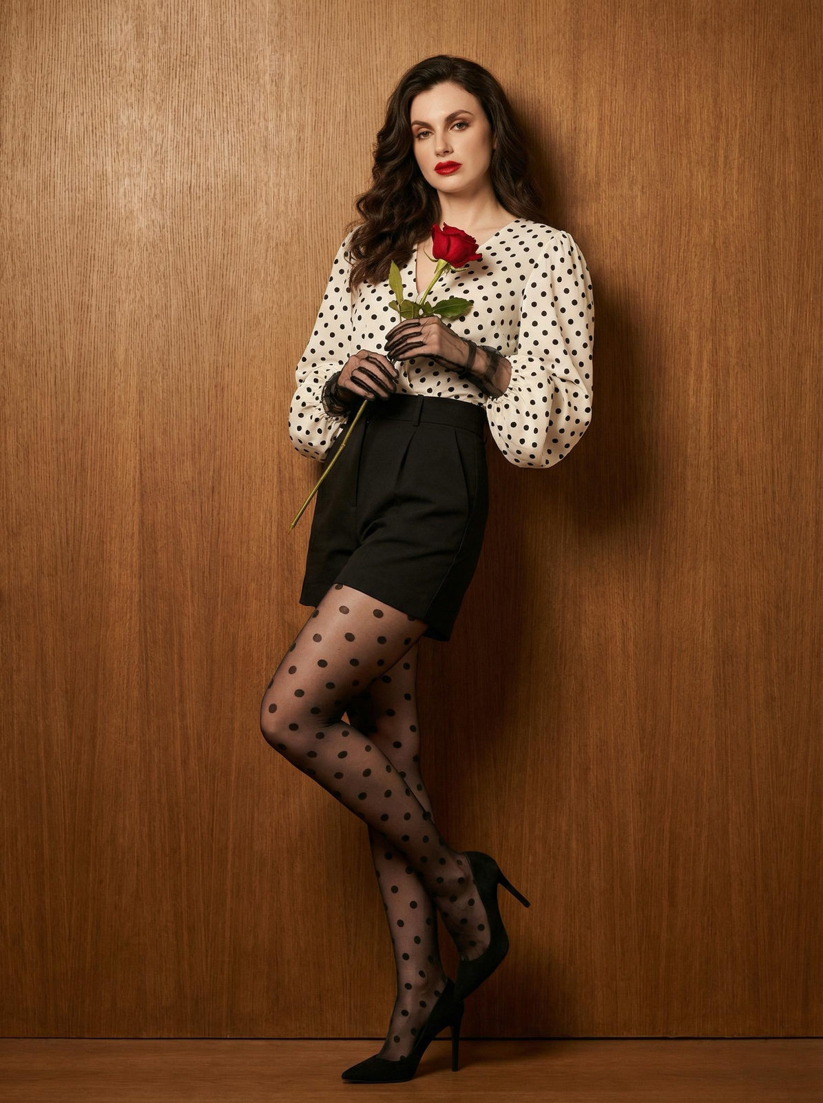 Realistic Studio Fashion Portrait Rose